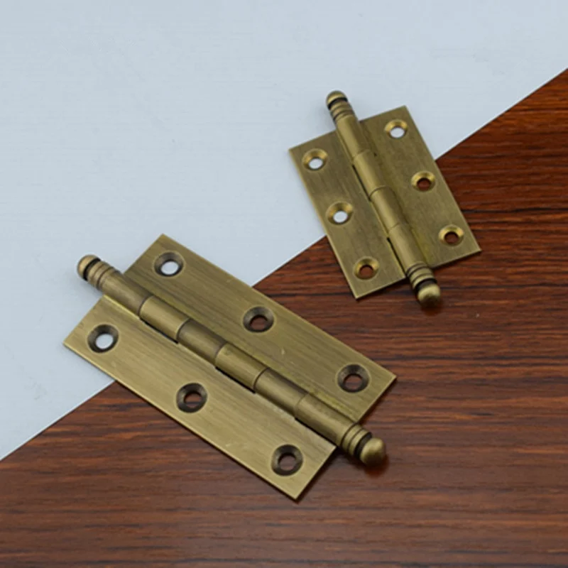 Decorative Cabinet Hinges Vintage Brass Furniture Kitchen Cupboard Door Folding Butt 2&quot/2.5&quot/3&quot-4Pack |