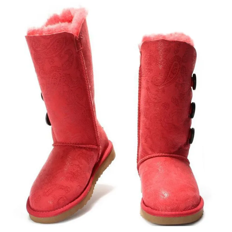 Длинные зимние ботинки женские высокие 100% натуральная овечья кожа обувь на