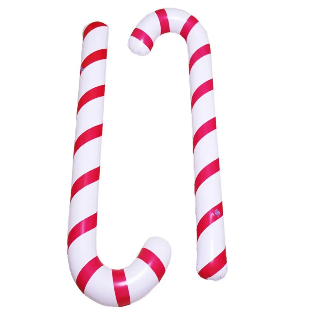 

1PCS PVC Inflatable Christmas Candy Cane Classic Lightweight Hanging Decoration For Christmas Party Supplies