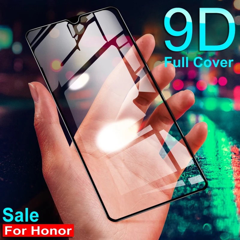 Защитное стекло для Huawei Honor 10i 20i 8X 9X 8A 8C 8S 9 10 20 Lite закаленное черное.|Защитные