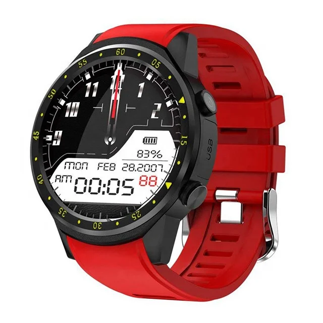 With Heart Rate Monitor Camera SIM Card Round GPS Smartwatch Sport F1 Smart Watch | Электроника