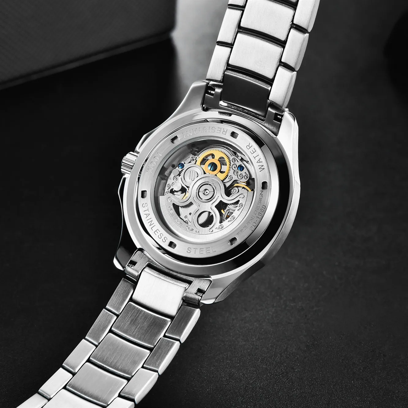 

PAGANI DESIGN Brand Luminous Mechanical Men Watches Luxury Stainless Steel 100M Waterproof Automatic Skeleton Blue Wrist Watch