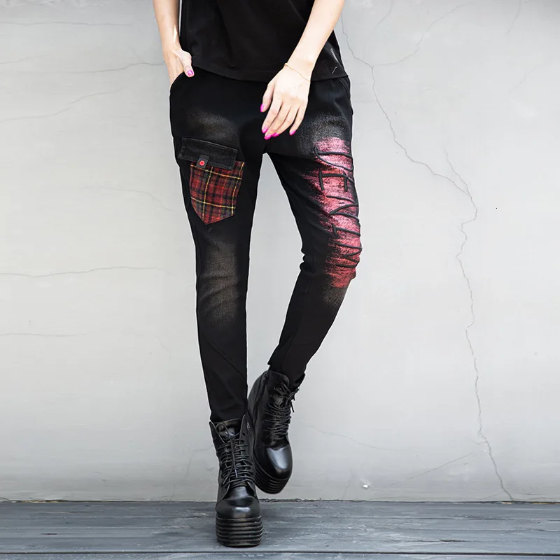 Max LuLu 2019 Модные женские джинсовые брюки в Корейском стиле панк зимние теплые