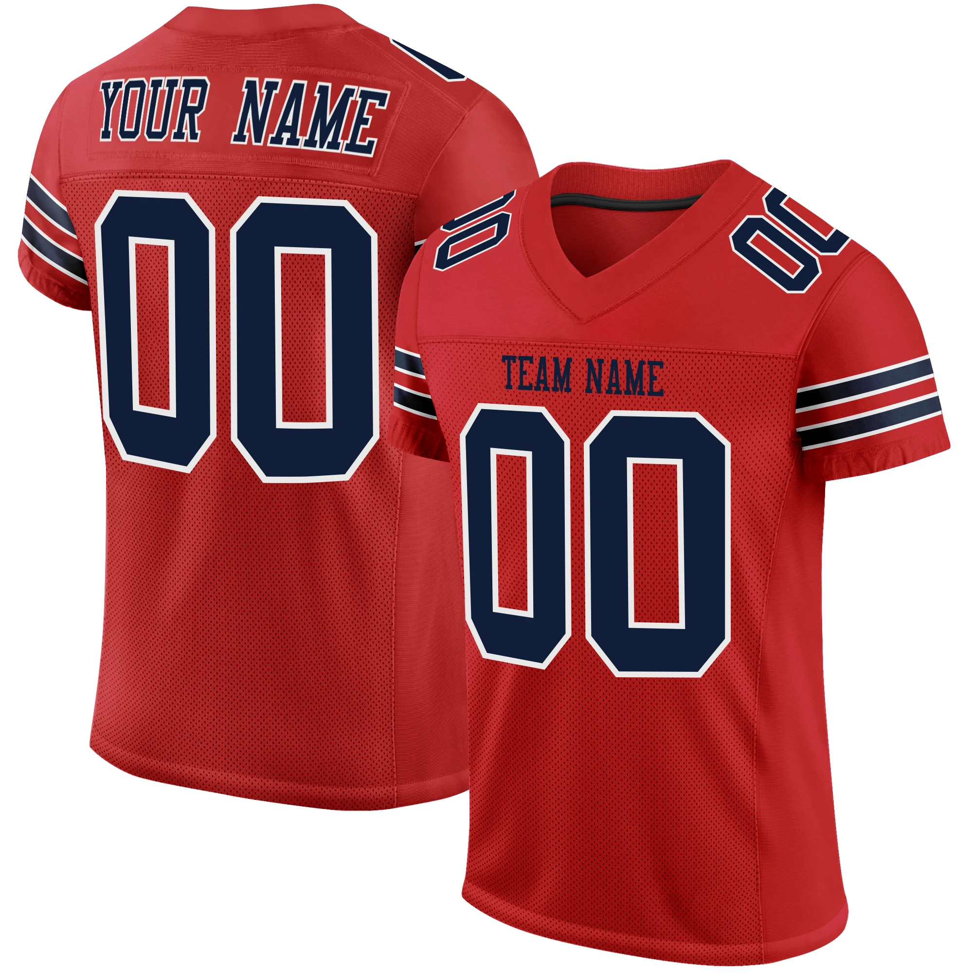 Personalized Custom Men's Football Shirt Print Your Own Team Name Number Logo Rugby Jersey Quick-Drying American Football Jersey