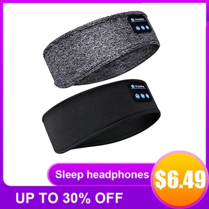 Wireless bluetooth 5.0 Earphones Sleeping Eye Mask Music player / Sports headband Travel Sweatband H in USA (United States)