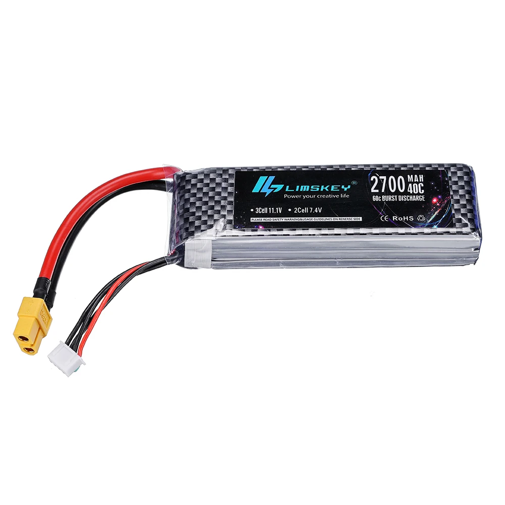 Батарея обновленная 11 1 В 2200 мАч 2700 3S 40C Lipo батарея для радиоуправляемой машинки Ру