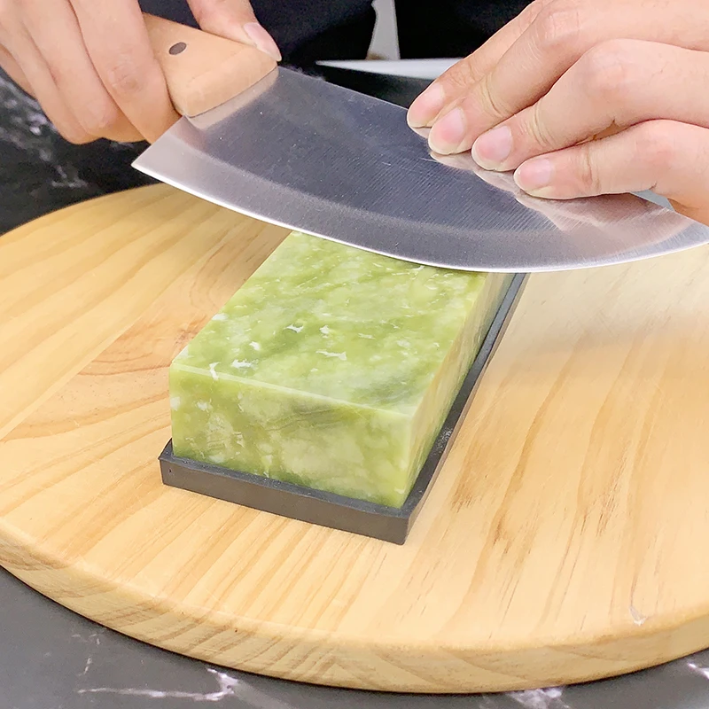 Точильный камень Apex edge для кухонных ножей большой зеленый точильный натуральный