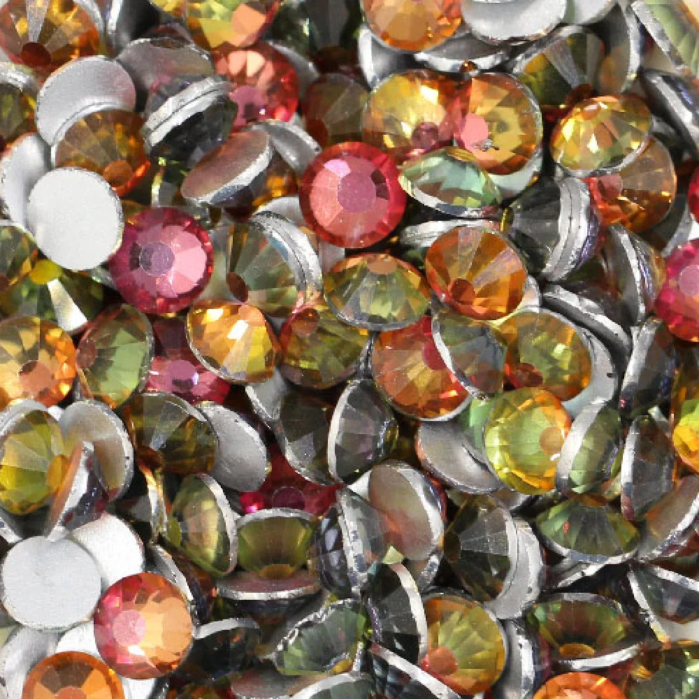 Стразы для дизайна ногтей с красным пламенем камни плоским основанием и