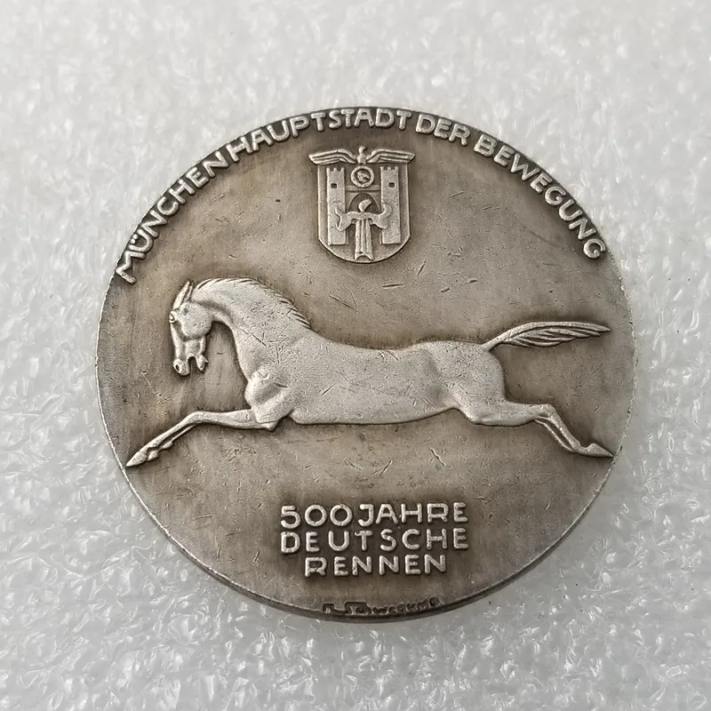 

Antique Crafts 1436 1936 German copper plated silver dollar silver round foreign coins