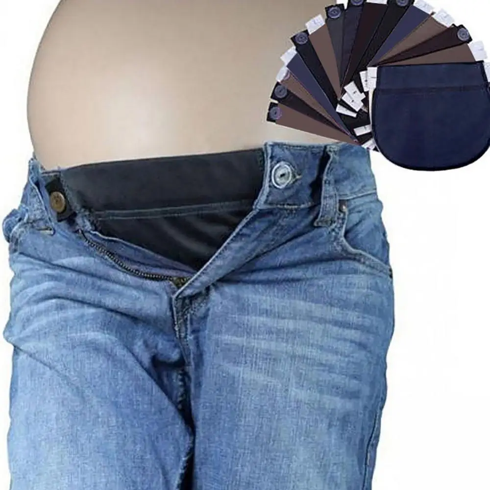 

Maternity Pregnant Women Waistband Belt Adjustable Elastic Pants Waist Extender