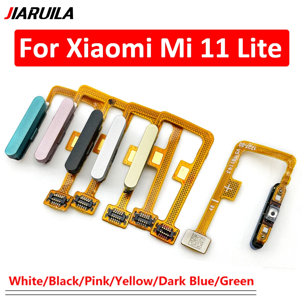 100% оригинальный новый для Xiaomi Mi 11 Lite Home Button отпечаток пальца Меню Возврат Ключ