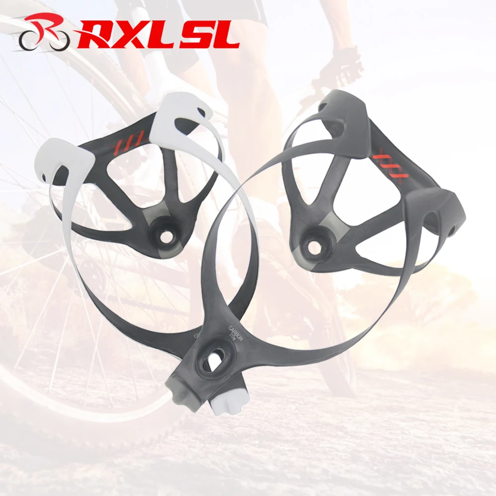 RXL SL Bike Carbon Bottle Cage 20g Water Holder UD Matte Black/White Cycling Holders | Спорт и развлечения