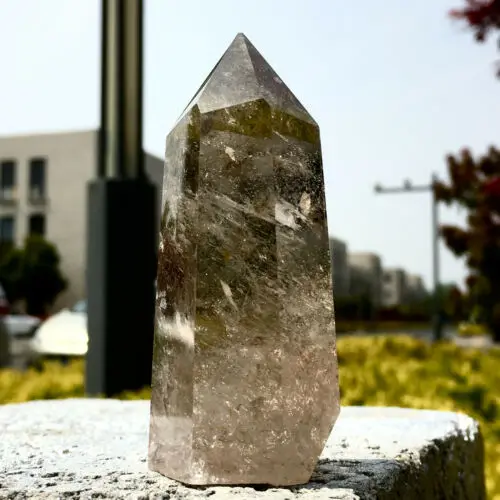 

138-150G Natural Smoky Quartz Obelisk Crystal Wand Point Reiki Healing Gift