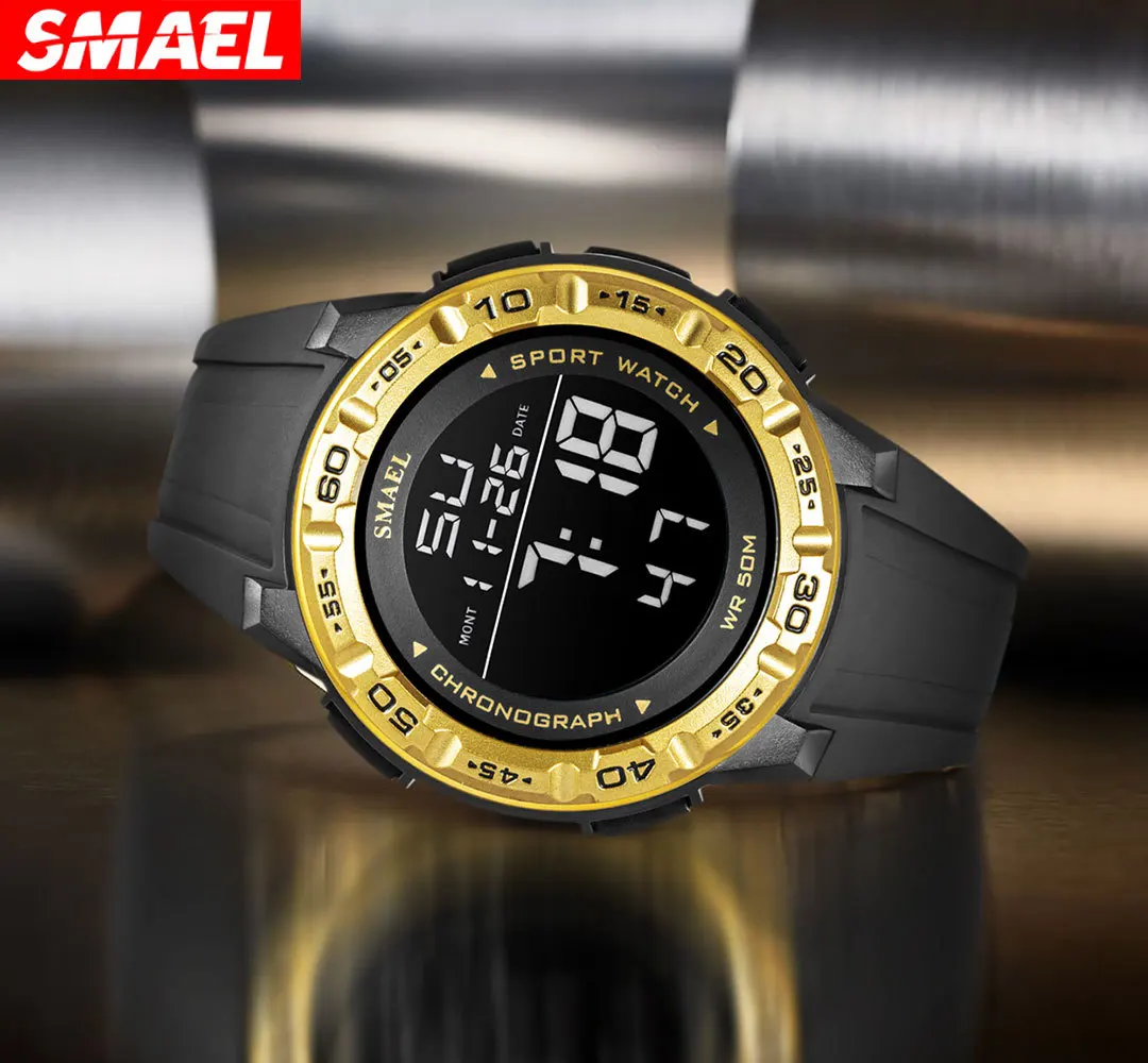 

Silica Gel Electronic Watch Multifunctional Fashion Sports Waterproof Luminous Men's Watch sports watch