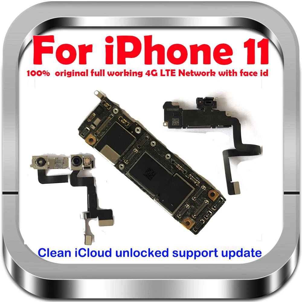 Материнская плата iCloud для iPhone 11 100% оригинальная материнская замены материнской