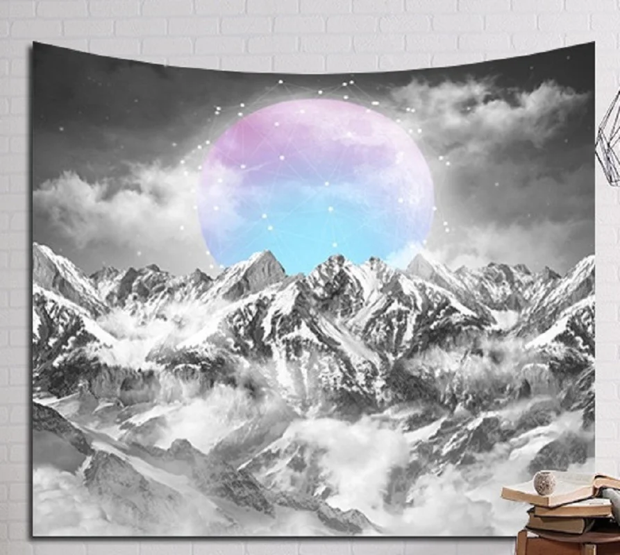 CAMMITEVER фантастическая ночь звездное одеяло облако пещера Лес Дерево снег горы