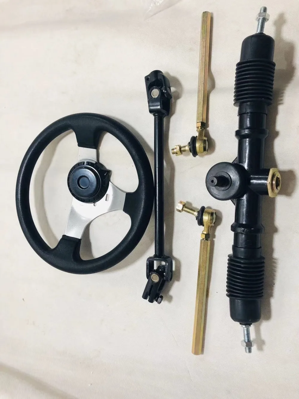 DIY GO KART KARTING детская коляска ATV UTV рулевая шестерня с зубчатой тягой и рулевым колесом