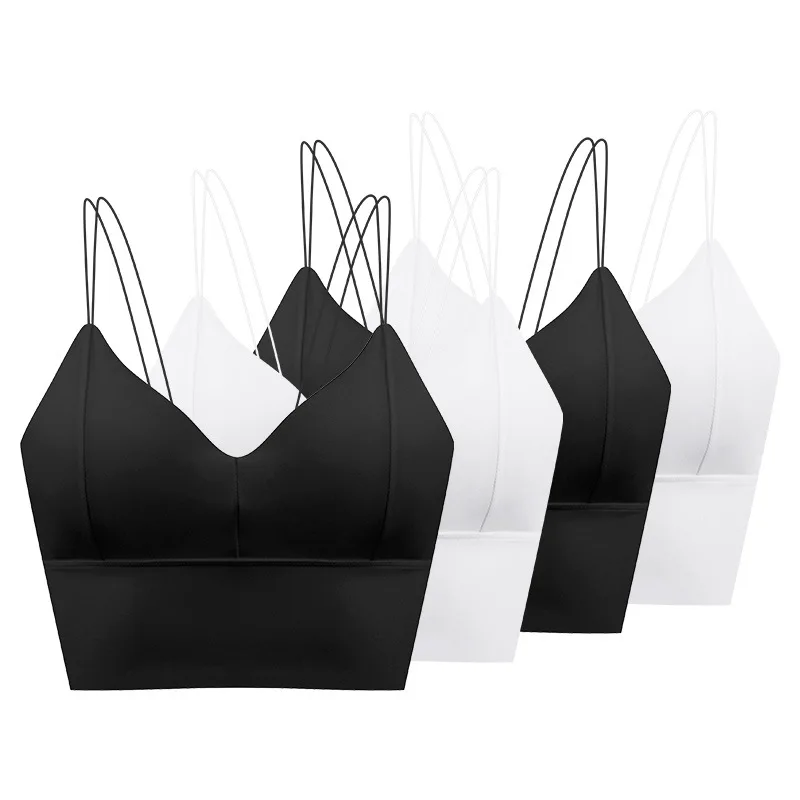 

Back Paper Bra Push Up-Non-Steel Ring Thin Vest Viscose Sports Underwear Women's Summer