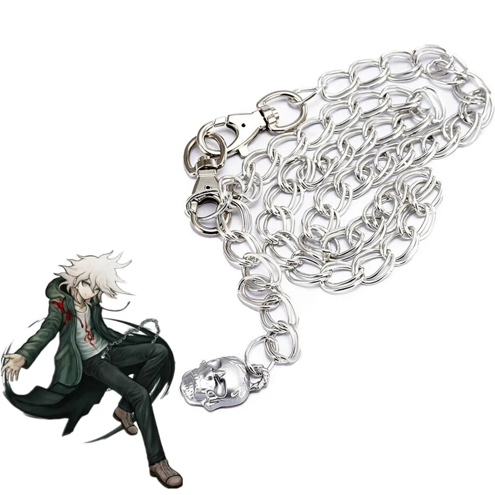 Аниме игра Danganronpa Komaeda Nagito Косплей поясной ремень Череп реквизит ювелирные