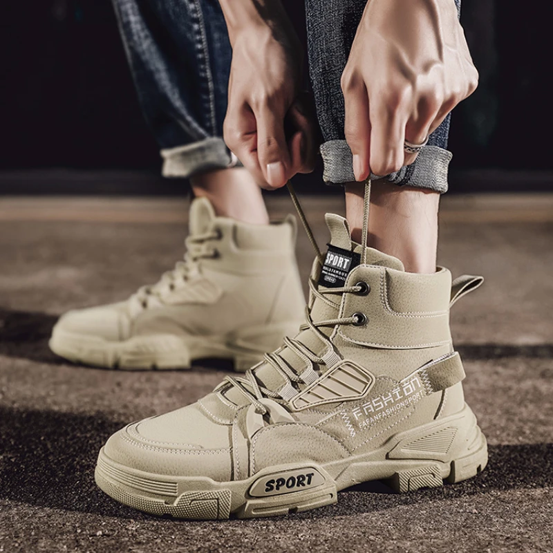 

High Top Sneaker Shoes Men's Casual Shoes Adult Male Flat Shoe Men Zapatillas Tenis Masculino Adulto Mens Designer Shoes