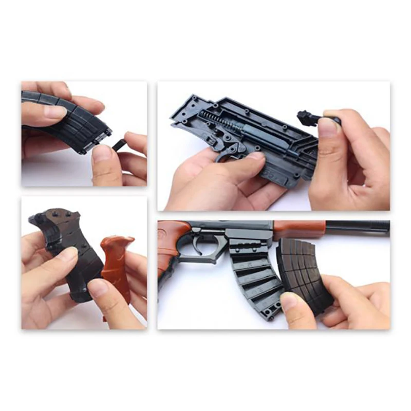 AK47 строительные блоки пистолет игрушка для детей Сборная модель съемки
