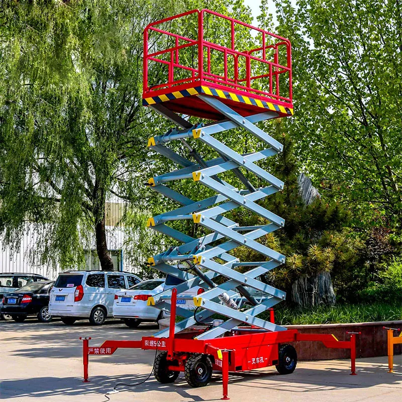 300kg Portable Push Around Battery Powered Electric Mini Scissor Lift | Lifting Machine