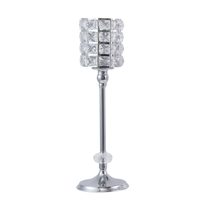 Креативный Хрустальный подсвечник PEANDIM в скандинавском стиле серебряный для