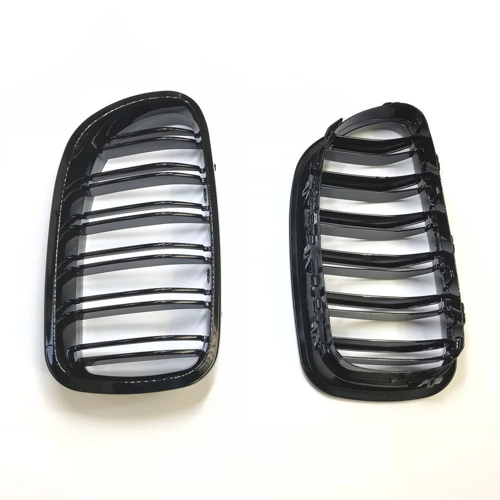 Одна пара автомобилей Стиль передний глянец Черный решетки для BMW F18 F10 2010 2016|black