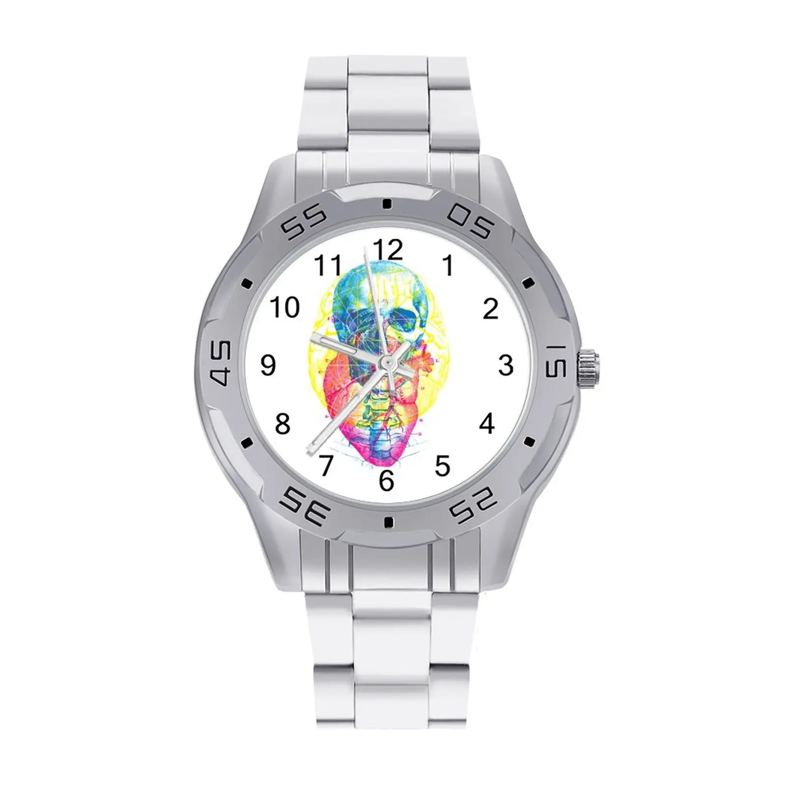

Граффити кварцевые часы высокого класса цветные Наручные часы Стальные женские фитнес фото наручные часы