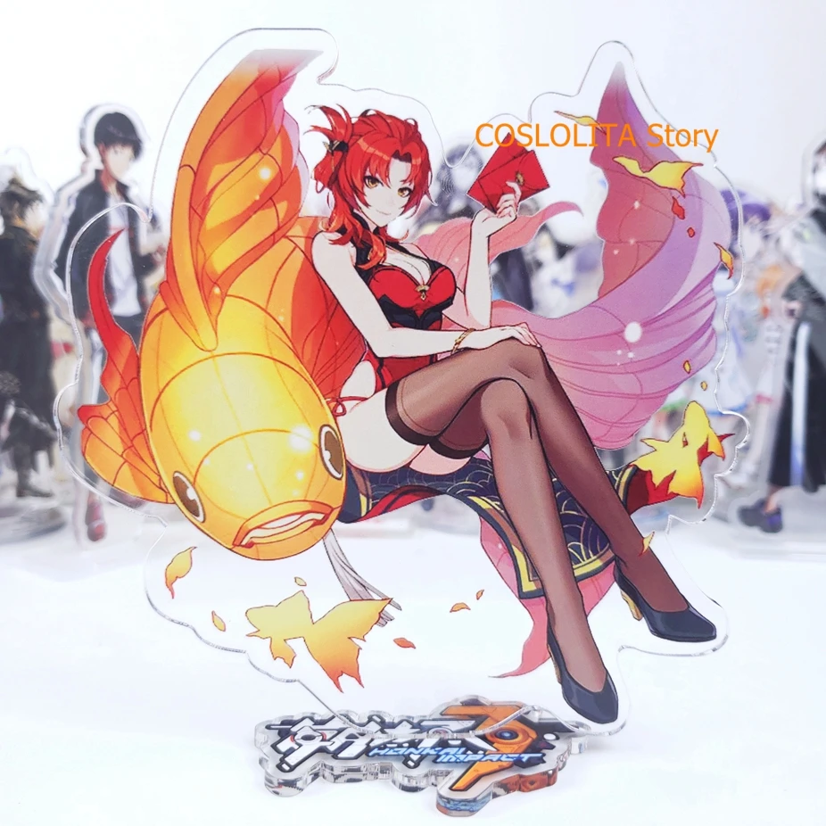 Аниме Honkai Impact 3 киана каслана милый брелок подставка фигурка акриловая модель