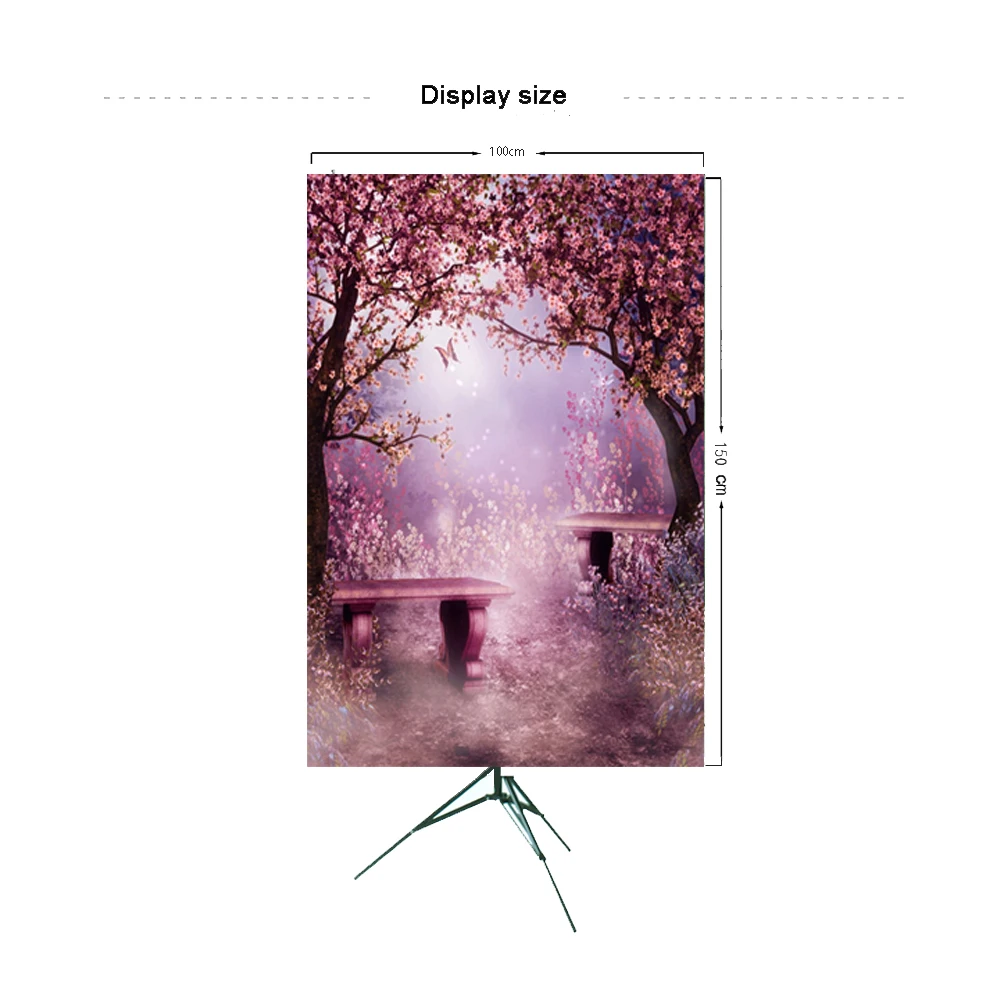 

Beebuzz photo backdrop a dreamy romantic backkground under a pink cherry tree personal photo and studio supplies photophone