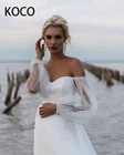 Женское свадебное платье на молнии MACDUGAL, белое фатиновое пляжное платье с пышными рукавами, 2021