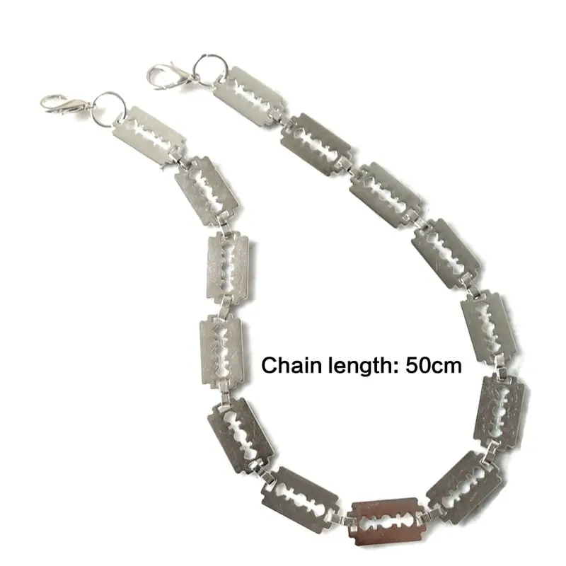 Модное ожерелье в стиле ретро с лезвиями для мужчин и женщин темные винтажные