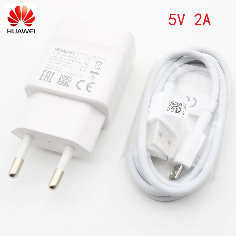 Оригинальное зарядное устройство для Huawei Mate 10 Lite 5 в 2 А и микро кабель p8 p9 p10 lite mate