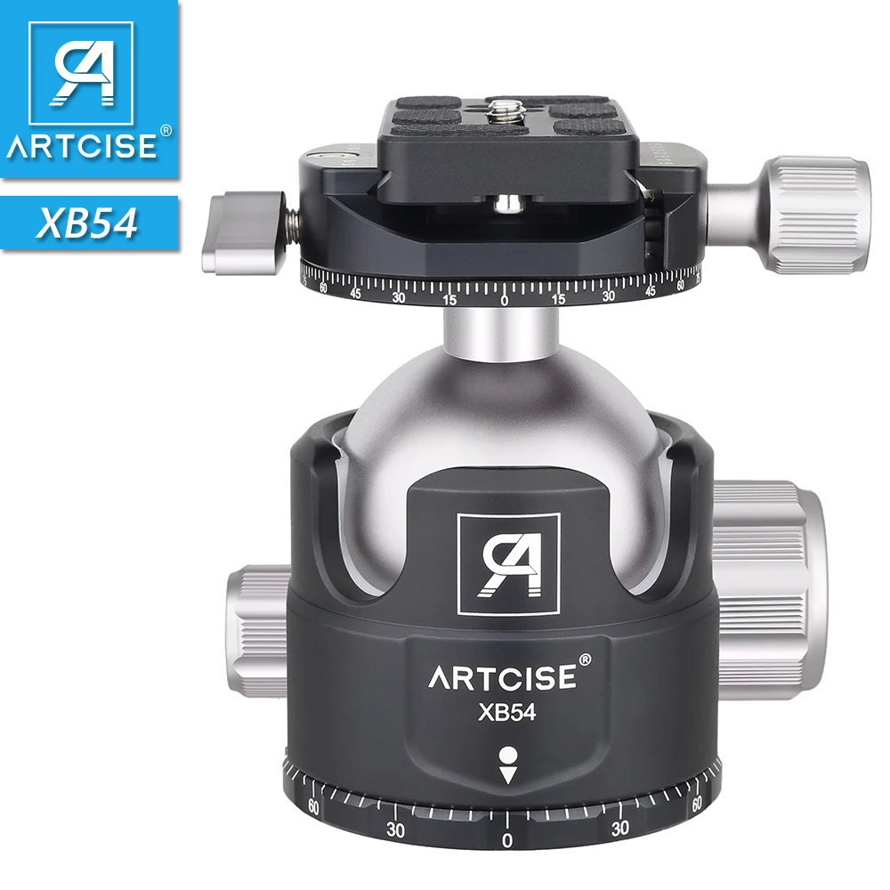 Профессиональная Большая 360-градусная Низкопрофильная головка штатива 54 мм