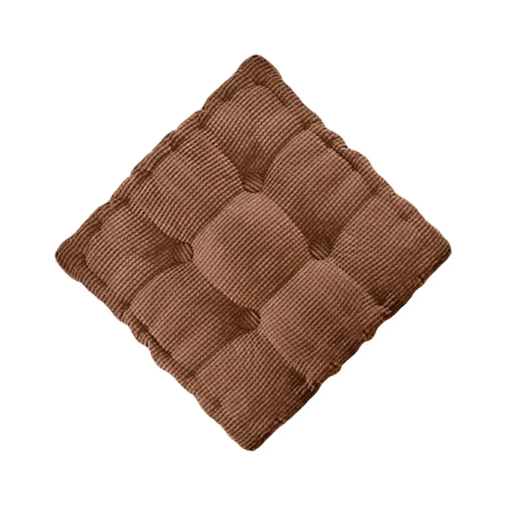 Новая кукурузная одноцветная подушка для обеденного стула квадратная