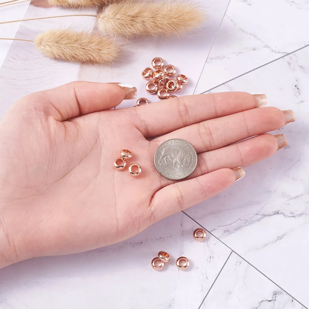 Экологичные латунные круглые разделители для ювелирных изделий 40 шт. не содержит