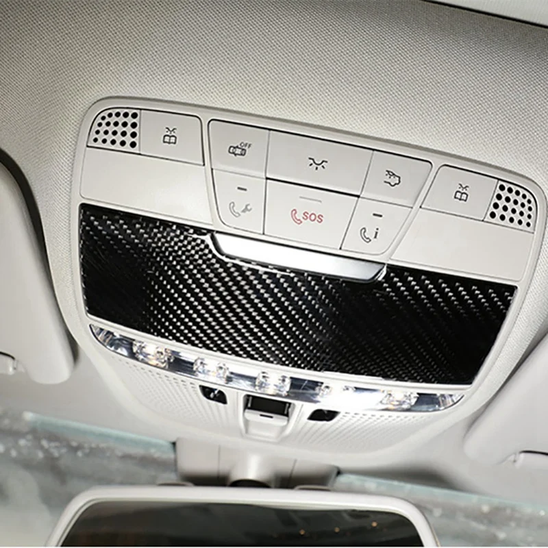 

3 Pcs Car Accessories: 1 Pcs Car Reading Lamp Decoration Cover & 2 Pcs Car Interior Seat Adjust Panel Cover