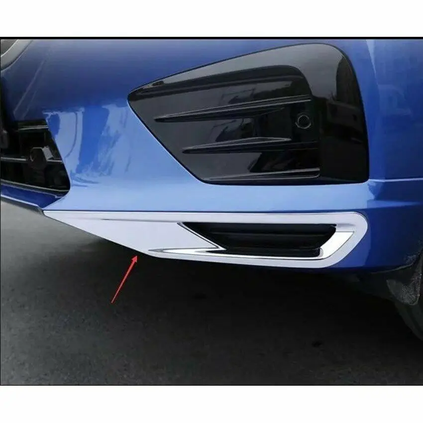 

Fit For VolVo New XC60 2018-2021 Chrome Front Fog Light Bezel Cover Trim