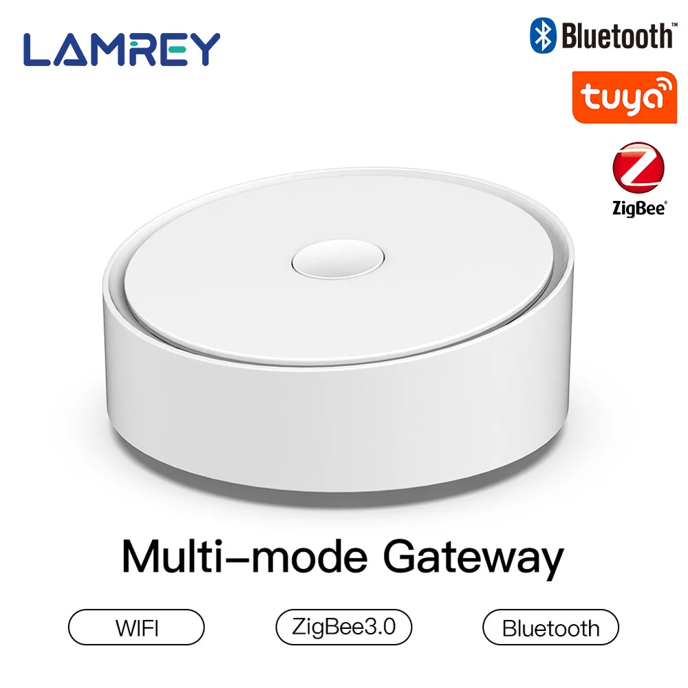 

Tuya Zigbee Multi-mode Smart Home Gateway WiFi Bluetooth Multimode Gateway Bridge Hub Gateway Remote Control Mesh Hub Gateway