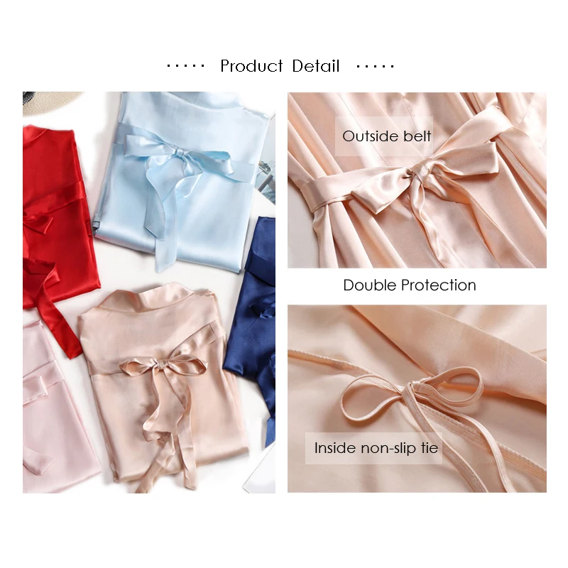 Кимоно из искусственного шелка с логотипом на заказ женское свадебное кимоно для