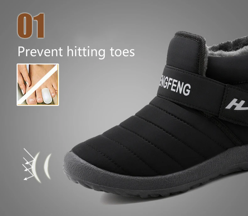 Promotion New Winter Women Shoes Snow Boots Unisex Fashion Plush Warm Waterproof Non-slip Booties Woman Low-cut Casual Shoes