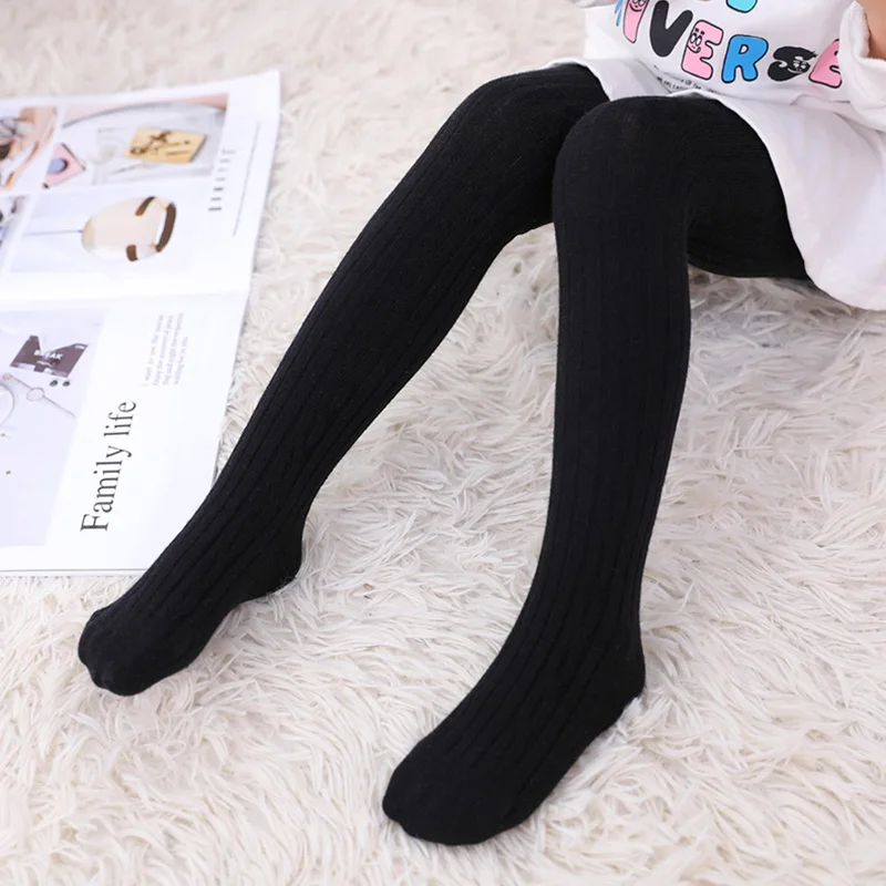 Pantimedias de algod&oacute;n para ni&ntilde;as Oto&ntilde;o Invierno para ni&ntilde;as peque&ntilde;as medias bonitas de punto de Color caramelo pantimedias para ni&ntilde;os medias el&aacute;sticas para ni&ntilde;as calcetines bebe ni&ntilde;a leotardos bebe ni&ntilde;a leotardos ni&ntilde;a-3
