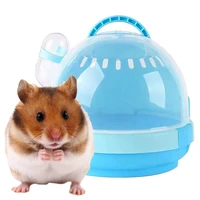 hamster cage pet go out box outdoor small animals carriers portable carry cages with handle for pet hamsters with water bottle