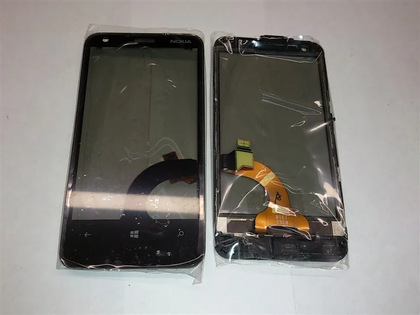 Nokia 620 Lumia - Сенсорное стекло (touchscreen) в раме (A1 Care Window Frame Assy) (цвет: Black) Оригинал с
