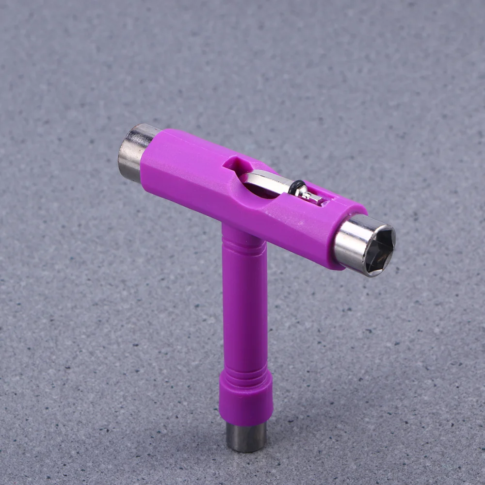 

Mini T Type Wrench Tool Roller Skateboard Repair Tool Adjusting Tool with Wrench L-type Screwdriver