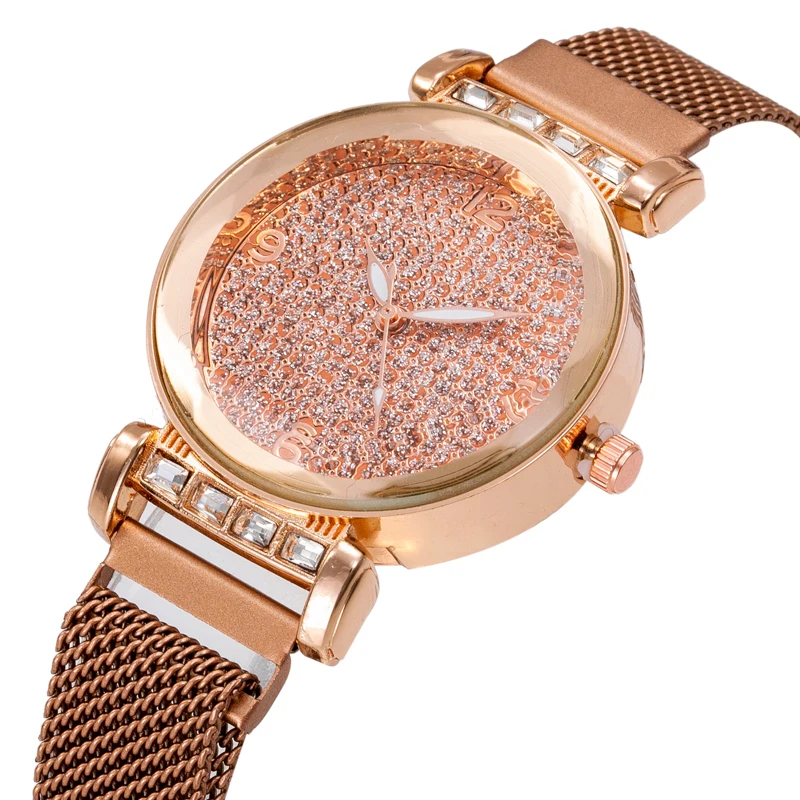 

Women watch Fashion wild New watch Milan Magnet Buckle Luxury Fashion Ladies Geometric Quartz movement Watch часы женские reloj