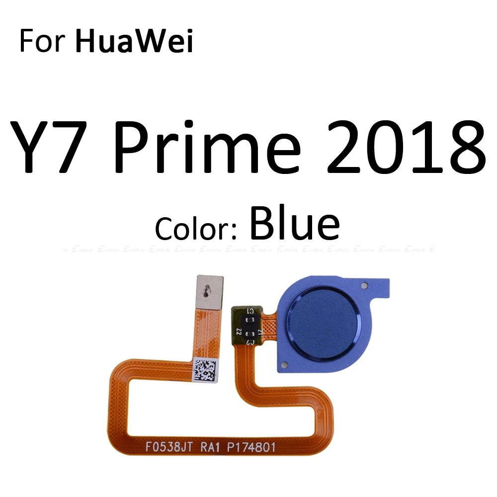 Разъем сканера отпечатков пальцев для HuaWei Y9 Y7 Y6 Prime Pro 2019 2018 2017 сенсорный датчик ID