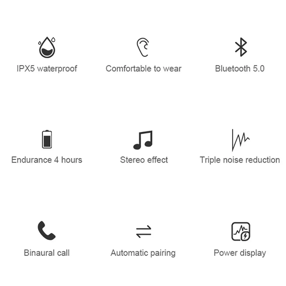 A12-TWS наушники Bluetooth 5 0 Беспроводной стерео и TWS сенсорное управление наушников