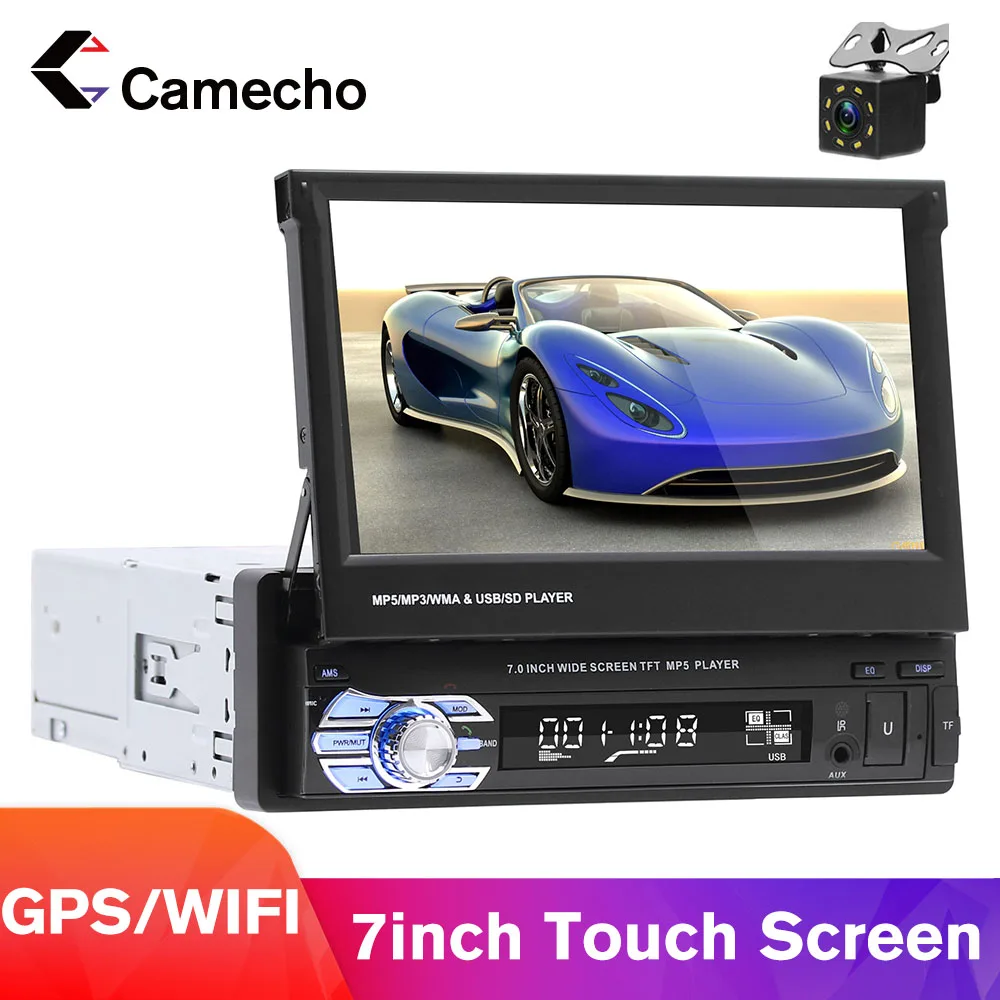 Автомагнитола Camecho 1 Din мультимедийный видеоплеер 7 дюймов универсальная